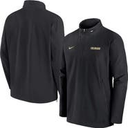 Nike Men's Nike Black Colorado Buffaloes 2024 Sideline Coach Quarter-Zip Hoodie Jacket