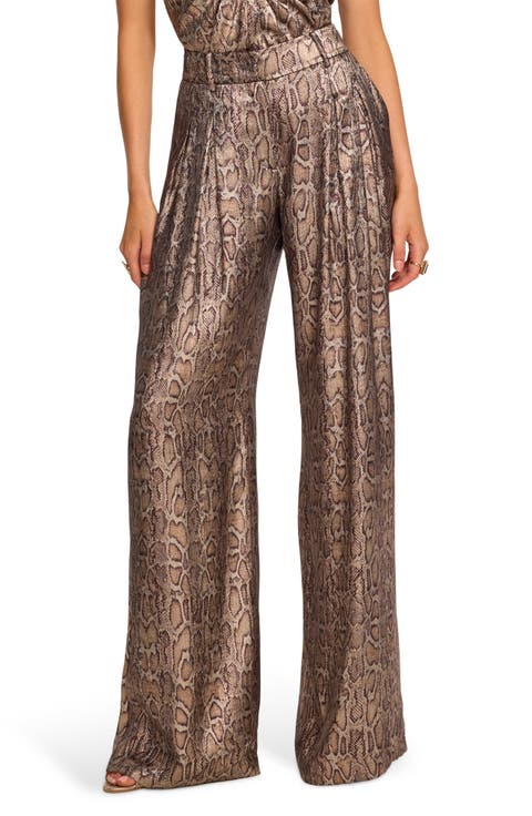 Oscar Pleated Wide Leg Pants