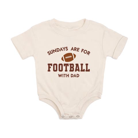 Sundays Are For Football With Dad Short Sleeve Romper