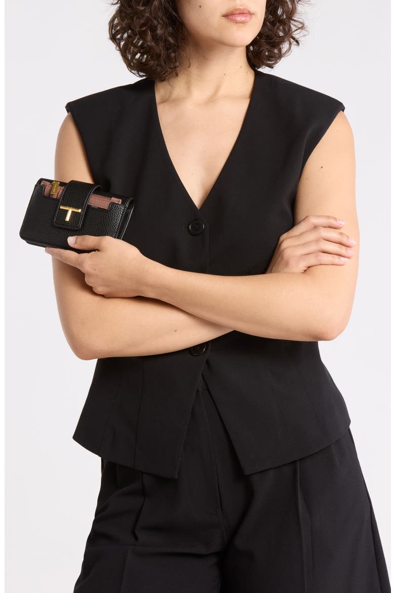 Reade Faux Leather Bifold Wallet, Alternate, color, BLACK