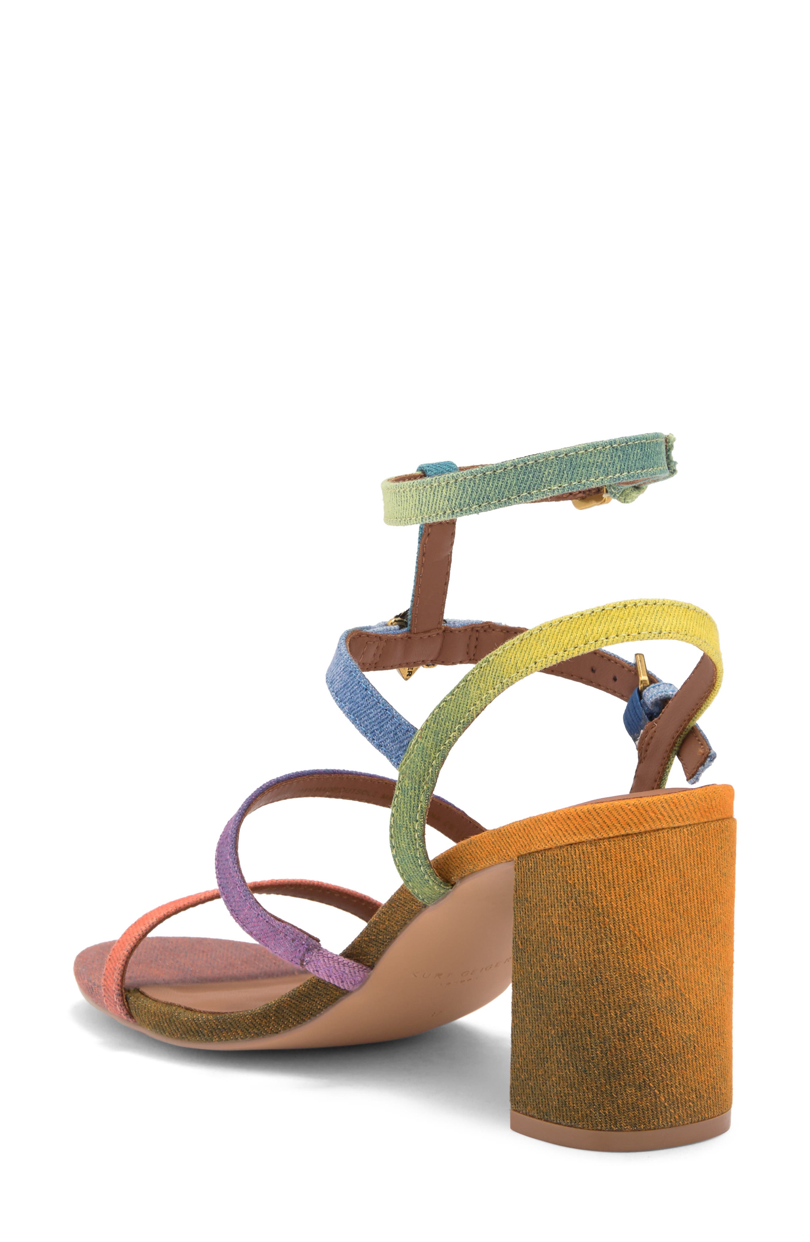 Kurt Geiger London Hampton Ankle Strap Sandal, Alternate, color, Rainbow