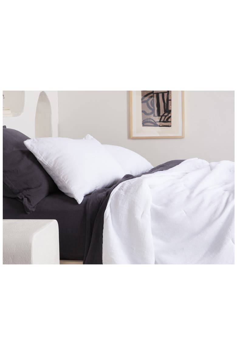 Everyday Linen Quilt, Alternate, color, WHITE
