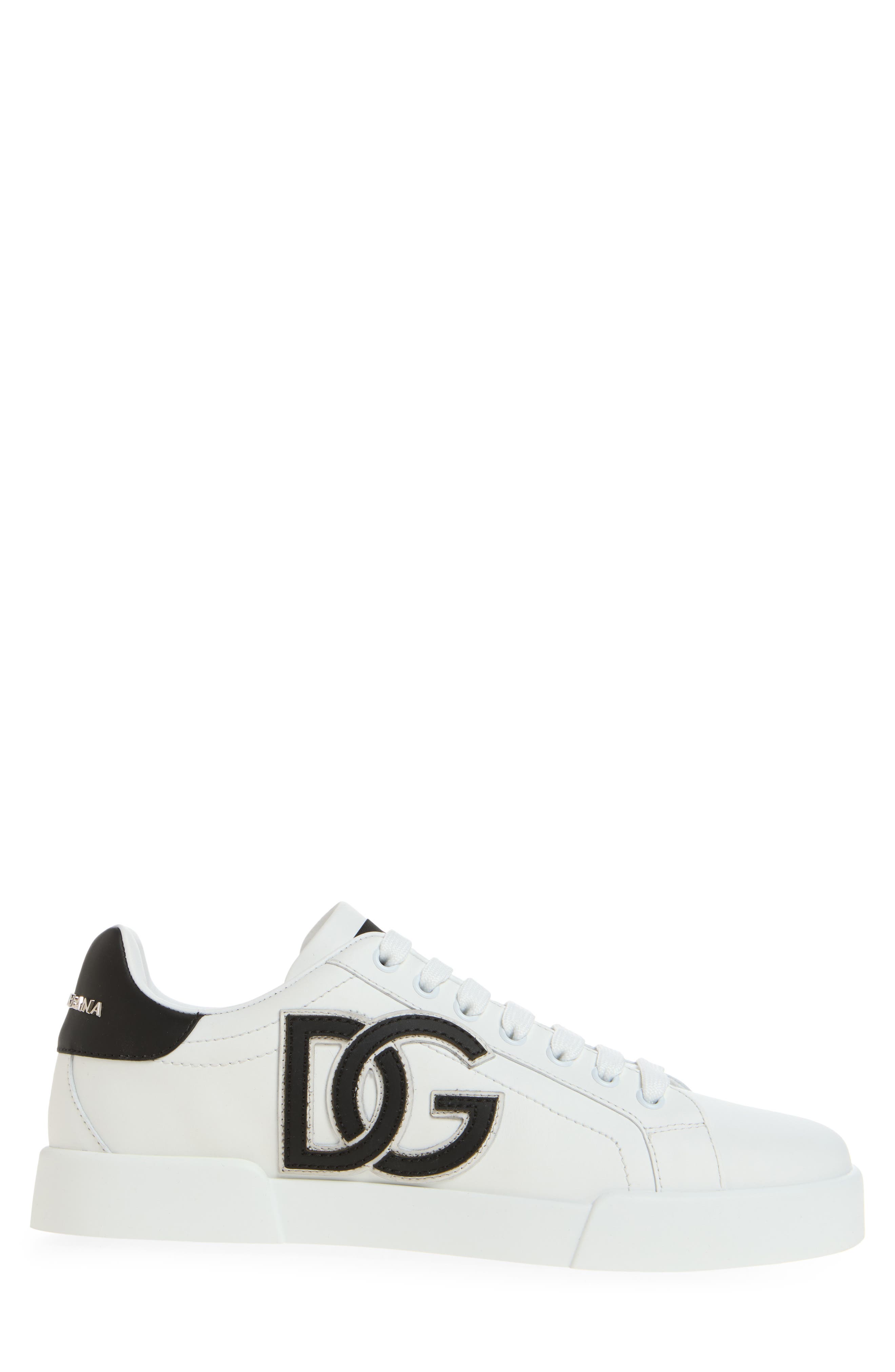 DG Low Top Sneaker, Alternate, color, WHITE/ BLACK