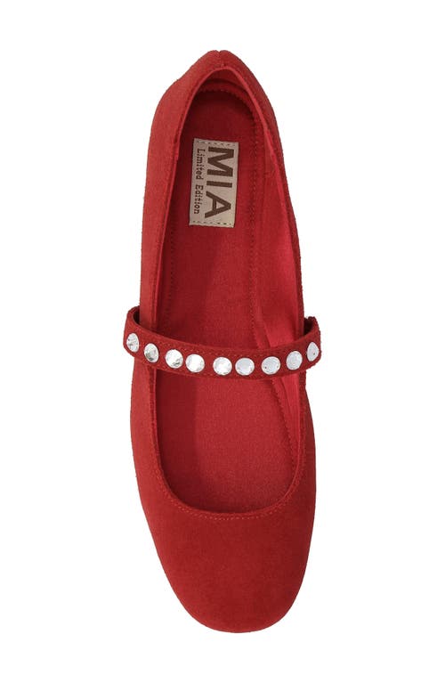 Shop Mia Limited Edition Karolin Mary Jane Flat In Red