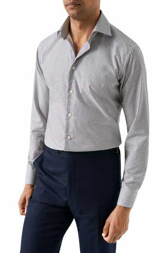 Eton Slim Fit Micro Floral Print Shirt