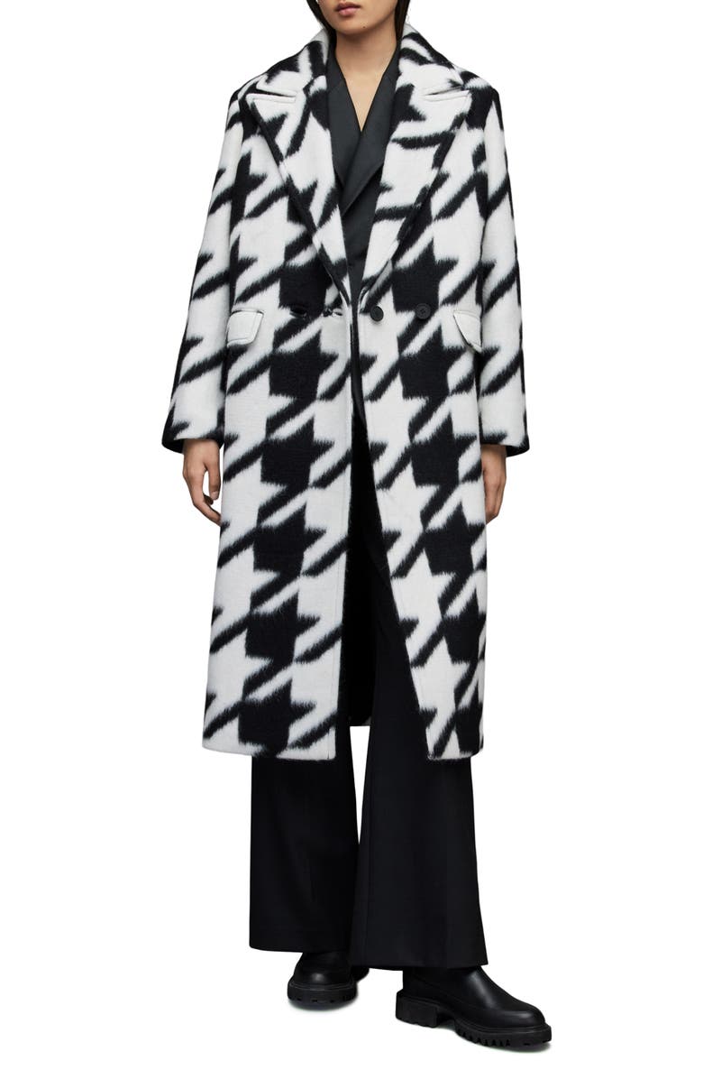 ジャケット・アウター ALLSAINTS MABEL CHECK COAT AllSaints Mabel Houndstooth Coat | Nordstrom