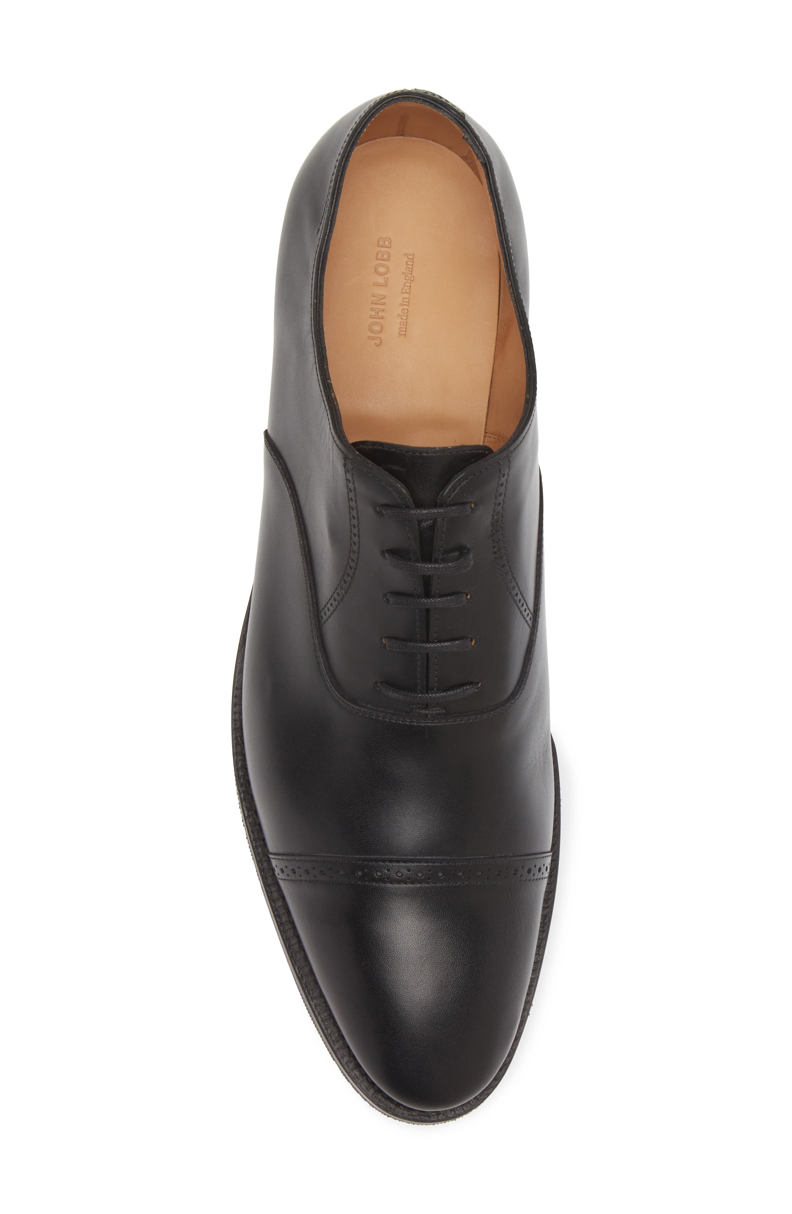 Bristol Cap Toe Oxford, Alternate, color, BLACK
