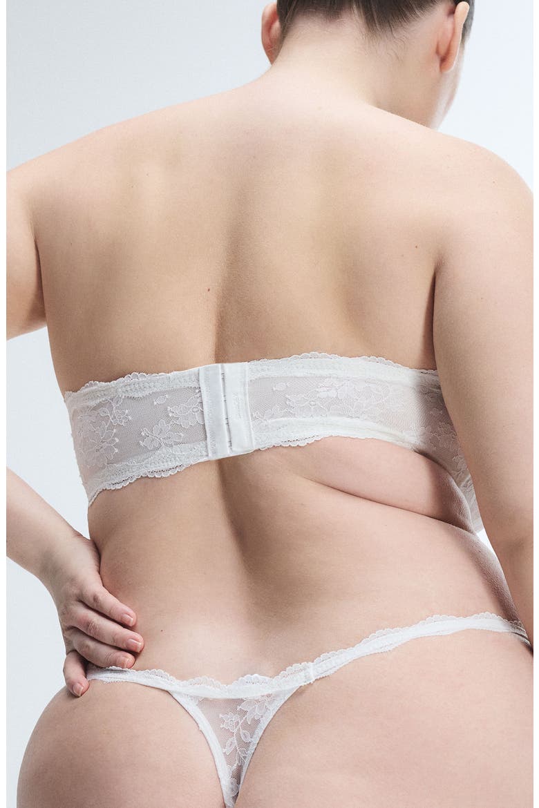 At First Sight Unlined Strapless Bra, Alternate, color, HAZY WHITE