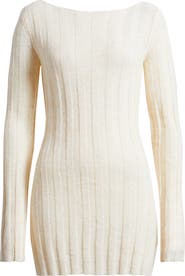 Mistress Rocks Long Sleeve Rib Body-Con Minidress