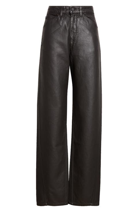 Twisted Leather Pants