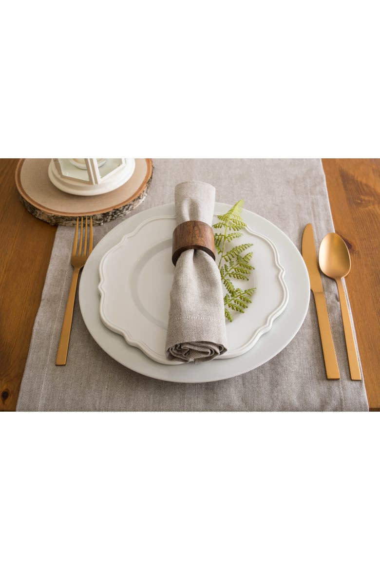 Solid Chambray Table Runner, Alternate, color, Stone