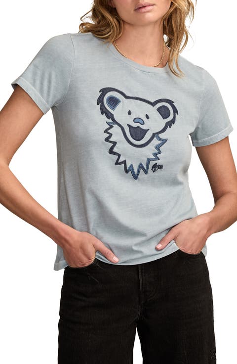 Grateful Dead Denim Bear Head T-Shirt
