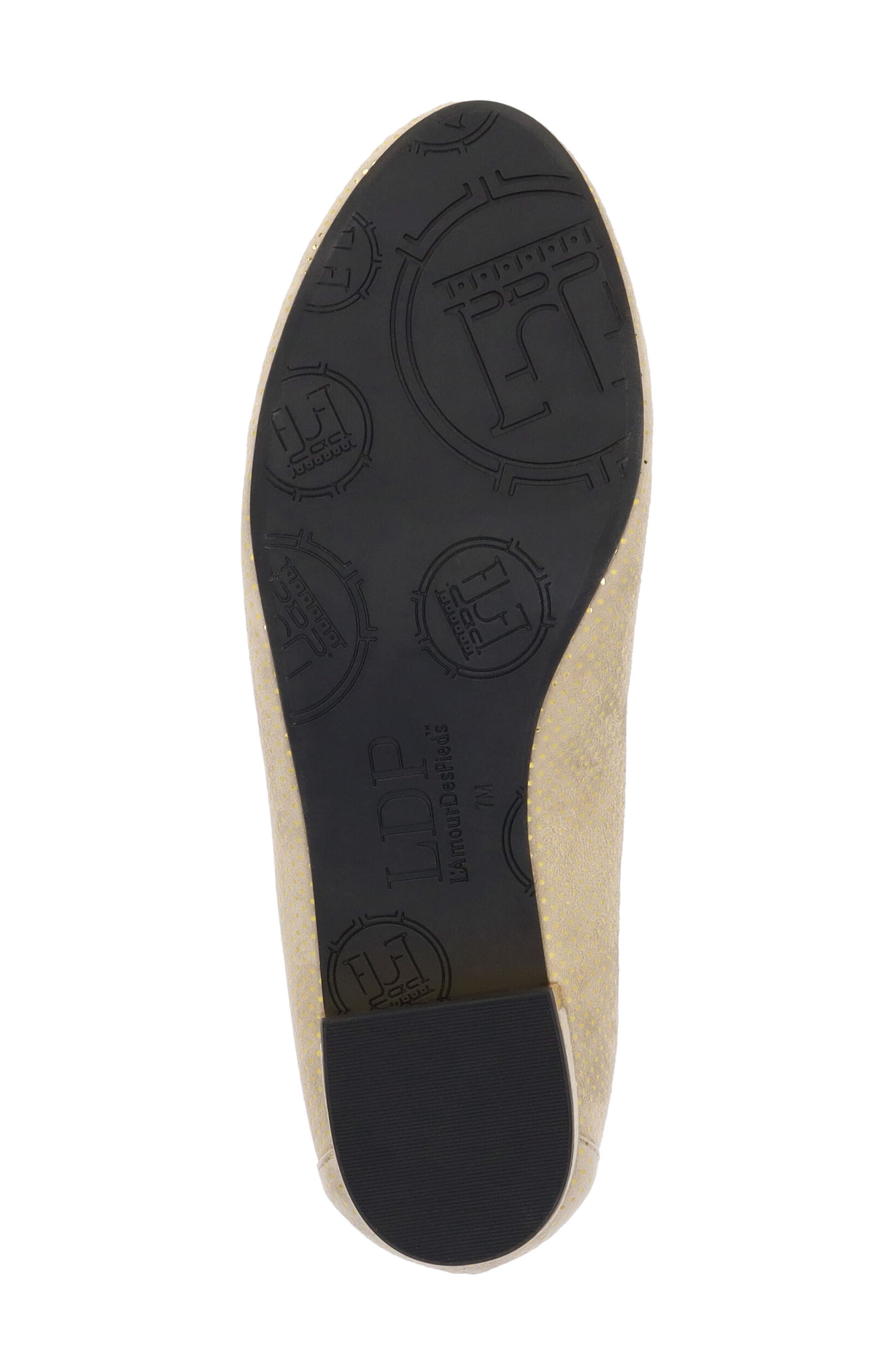 L'Amour des Pieds Floella Almond Toe Pump, Alternate, color, Taupe/ Gold