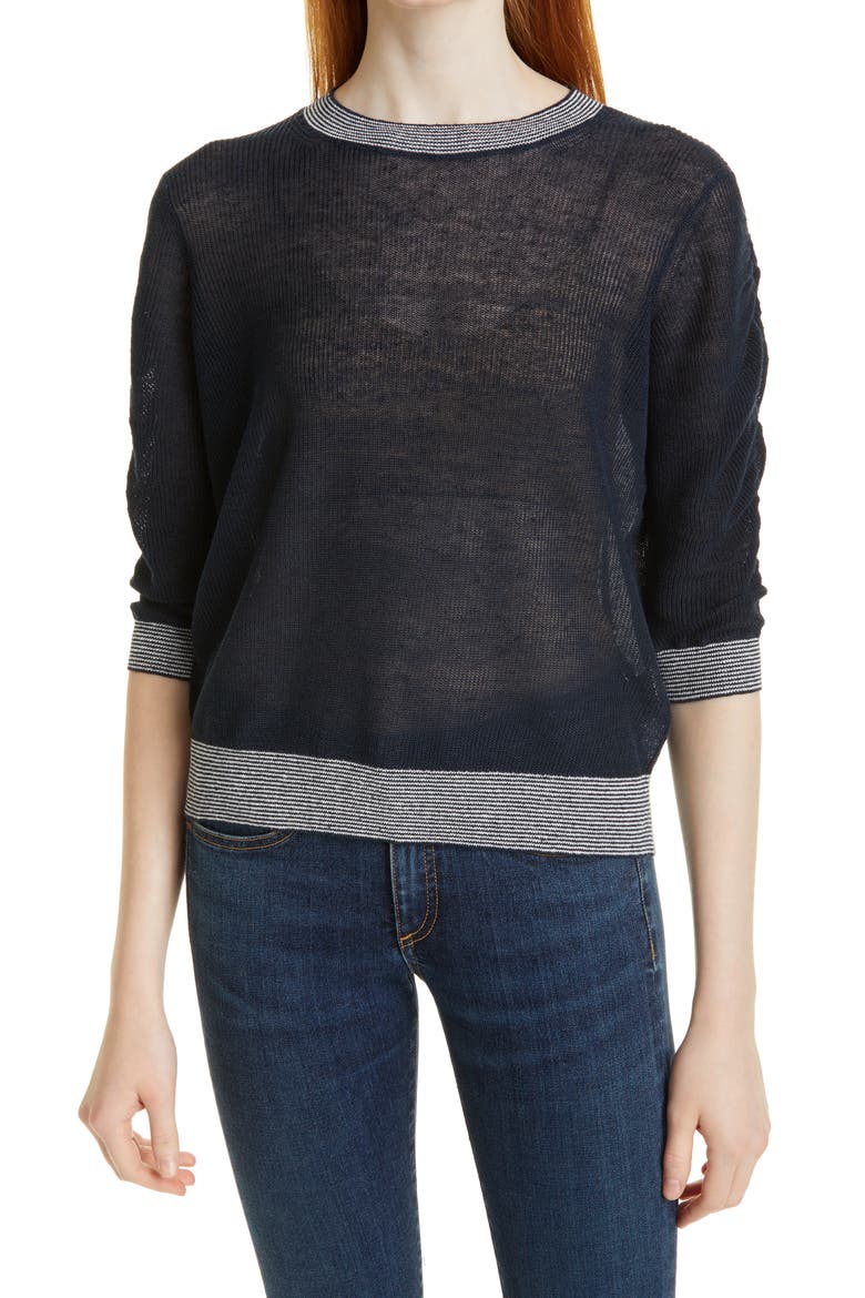Celia Crewneck Sweater, Main, color, NAVY