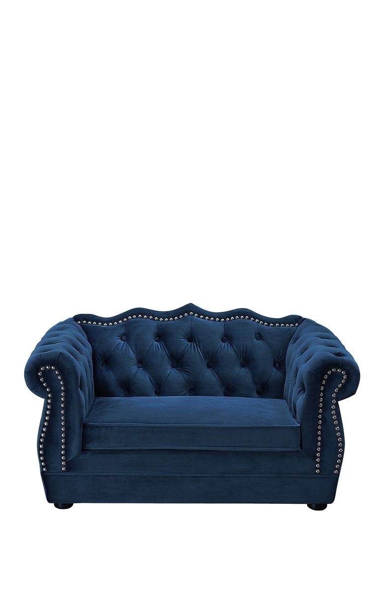 TOV FURNITURE Yorkshire Navy Pet Bed, Alternate, color,