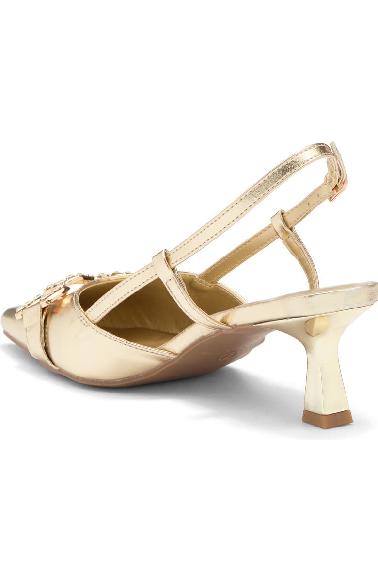 WILD DIVA LOUNGE Aleena Kitten Heel Pump, Alternate, color, Gold