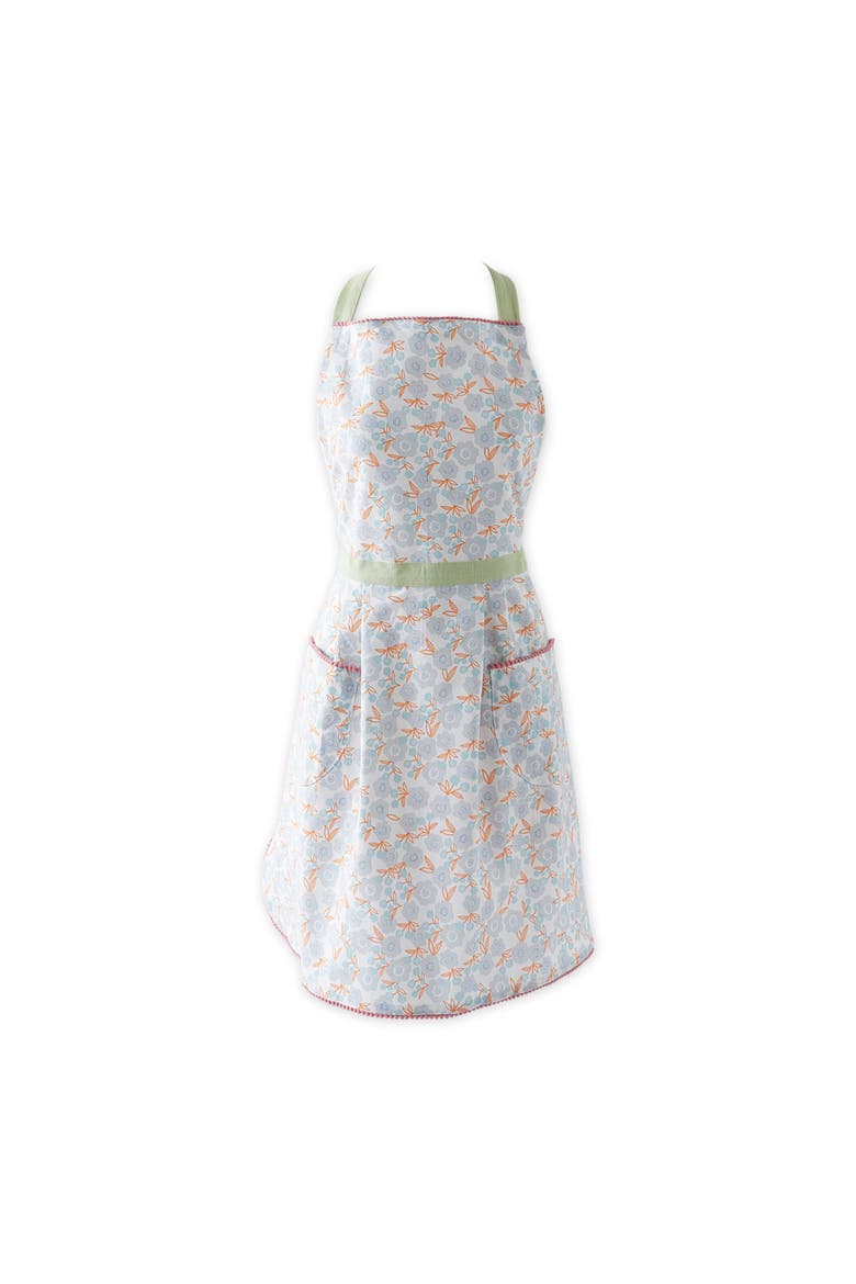 Printed Skirt Apron Blue Blossom, Main, color, Blue Blossom