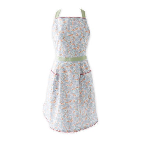 Printed Skirt Apron Blue Blossom