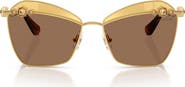 Swarovski 57mm Butterfly Sunglasses