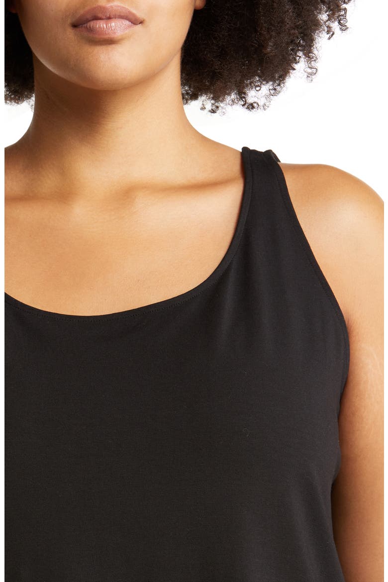 Scoop Neck Tank, Alternate, color, BLACK