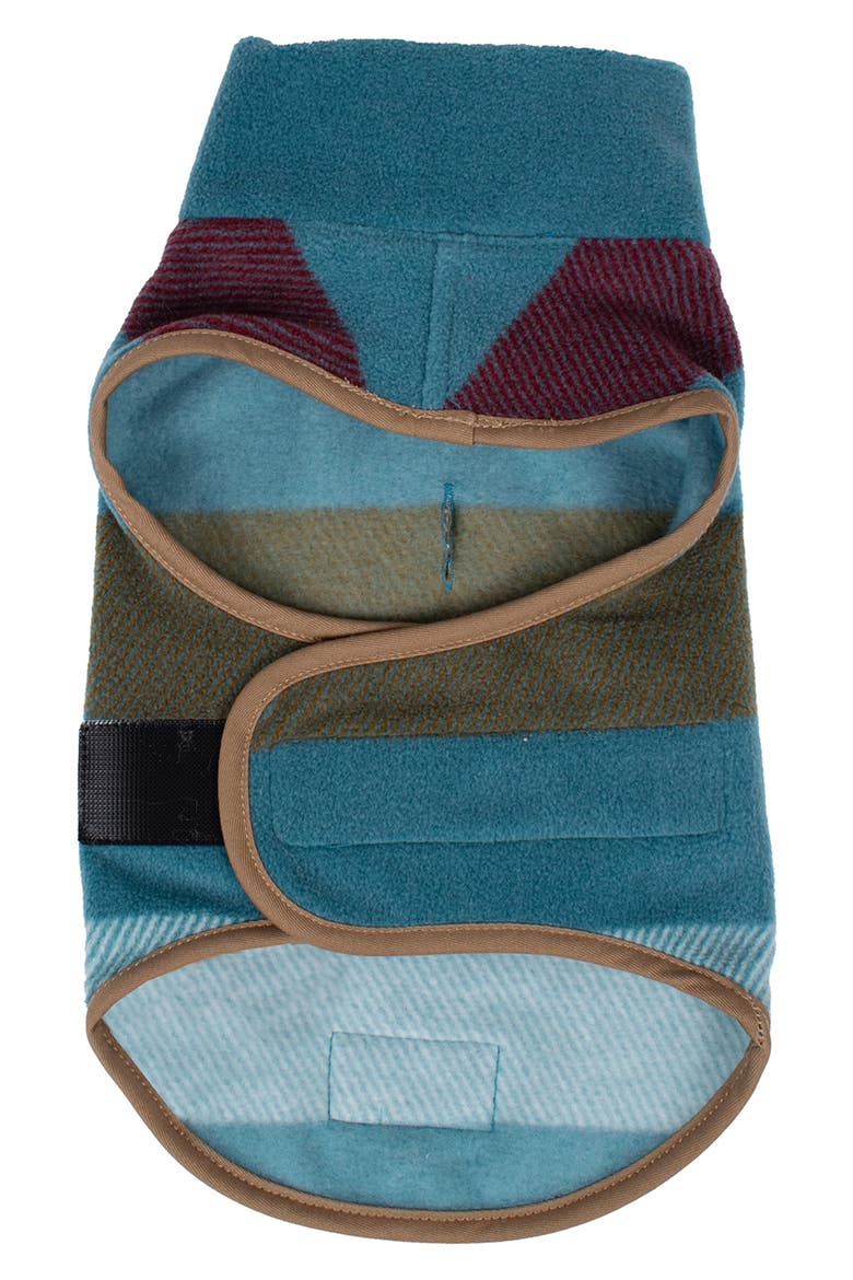 Fleece Dog Vest, Alternate, color, CABIN STRIPE SHALE