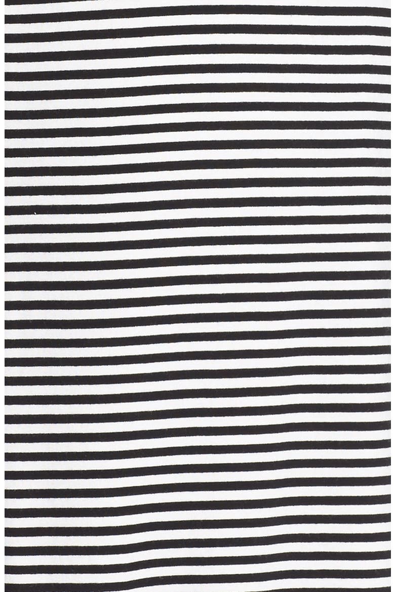 'Shogun' Stripe Skirt, Alternate, color, BLACK/ WHITE