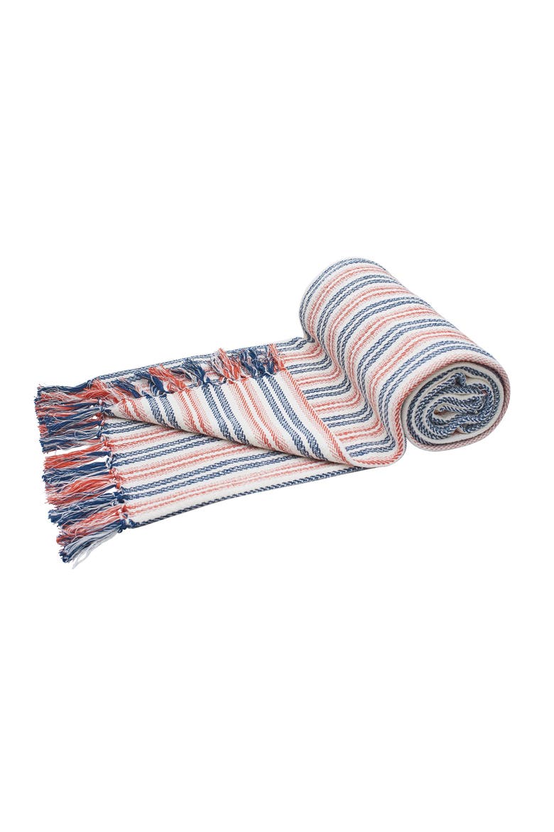 50" x 60" Hugo Woven Throw, Main, color, Orange