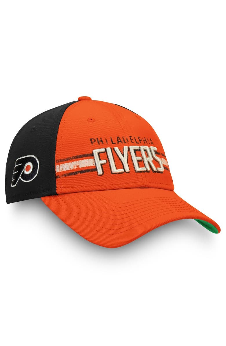 FANATICS Men's Fanatics Branded Orange/Black Philadelphia Flyers True Classic Structured Adjustable Hat, Alternate, color,