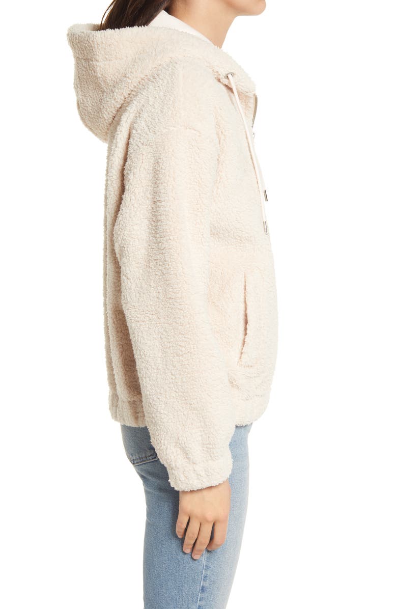 Marc New York Faux Shearling Hoodie, Alternate, color, 