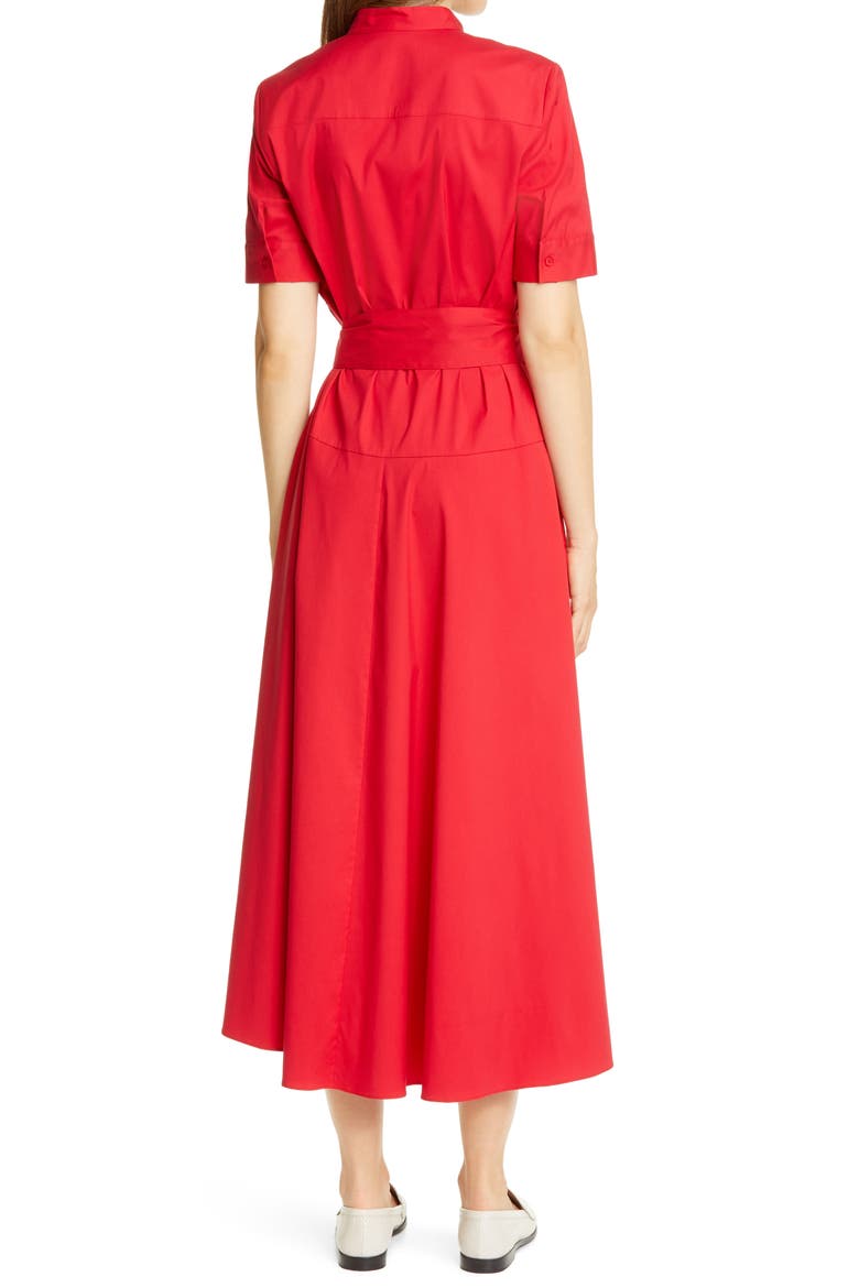 Augustina Belted Midi Shirtdress, Alternate, color, SPARK