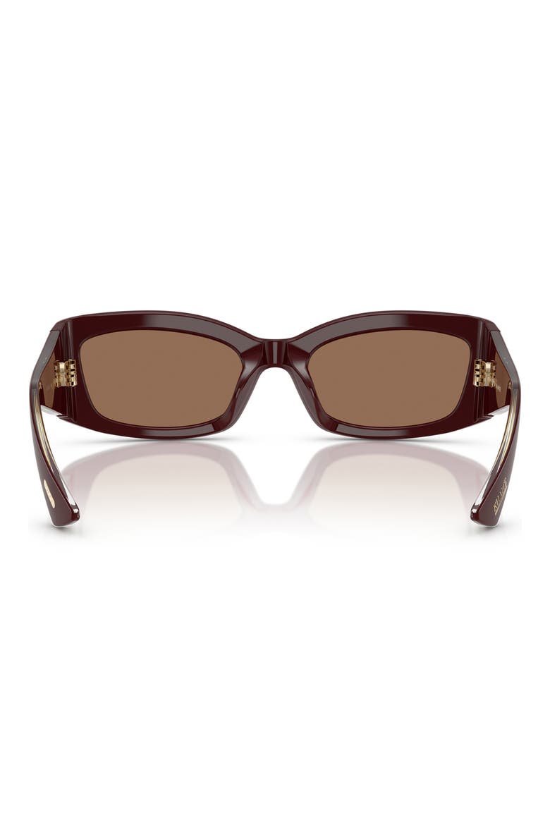 x KHAITE 54mm Pillow Sunglasses, Alternate, color, BURGUNDY