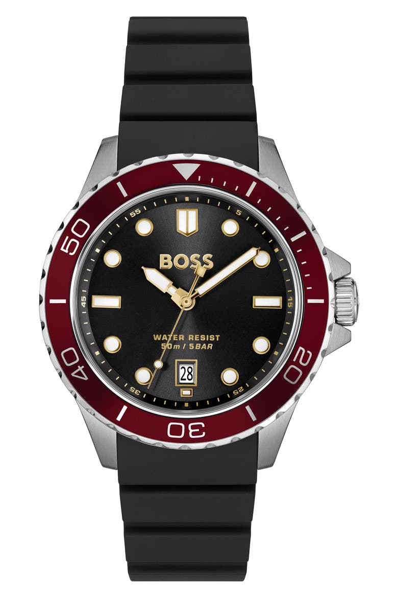 Troper Sport Watch, 42mm, Main, color, BLACK