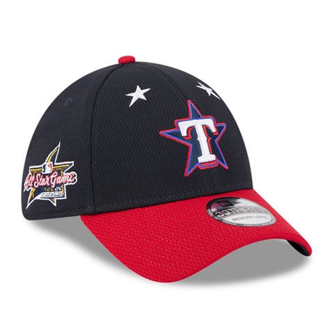 Men's New Era Navy/Red  Texas Rangers 2025 MLB All-Star Game Workout 39THIRTY Flex Hat