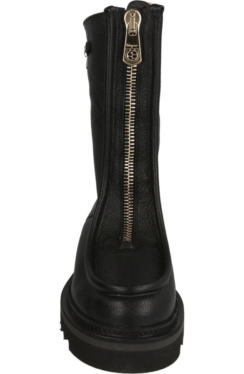 FERRAGAMO Eurialo Leather Boot, Alternate, color, Black