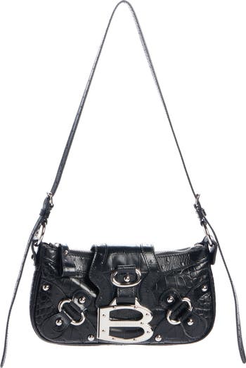 Balenciaga Small Essex Calfskin Leather Shoulder Bag | Nordstrom