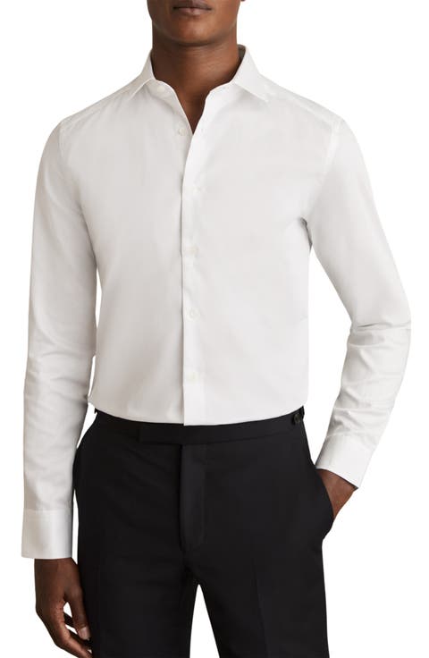 Remote Slim Fit Cotton Button-Up Shirt