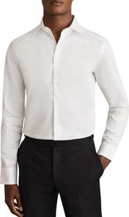 Reiss Remote Slim Fit Cotton Button-Up Shirt