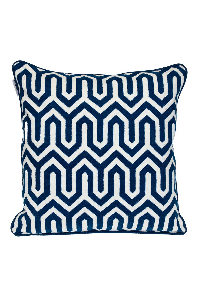 Machu Embroidered Throw Pillow, Main, color, BLUE