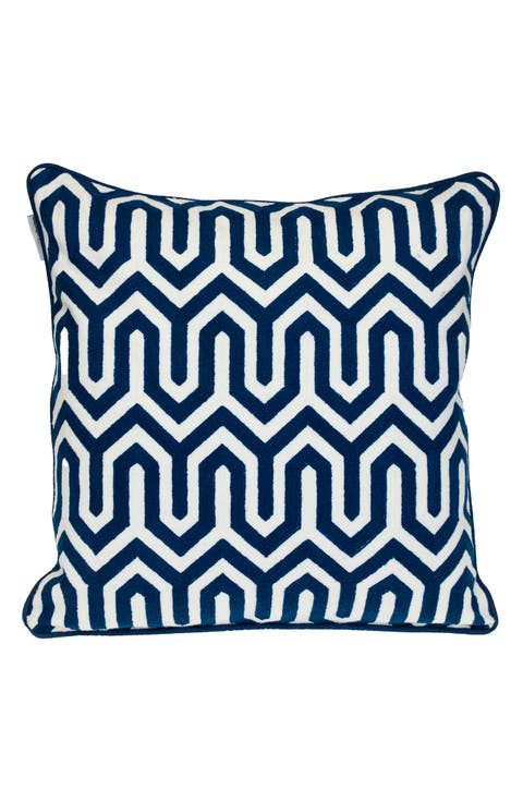 Machu Embroidered Throw Pillow