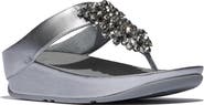 FitFlop Rumba Iridescent beaded toe-post sandals