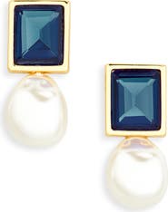 Lele Sadoughi Aegean Faux Pearl Drop Earrings