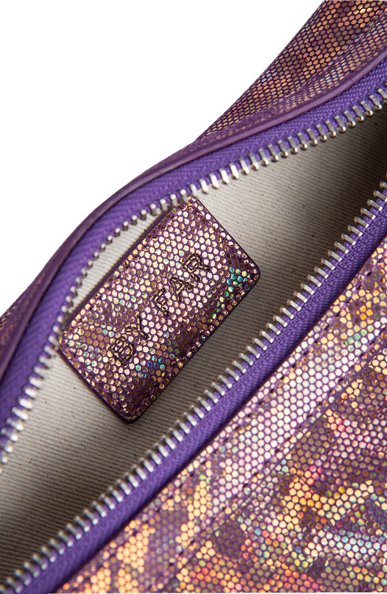 By Far Mini Rachel Hologram Leather Shoulder Bag, Alternate, color,