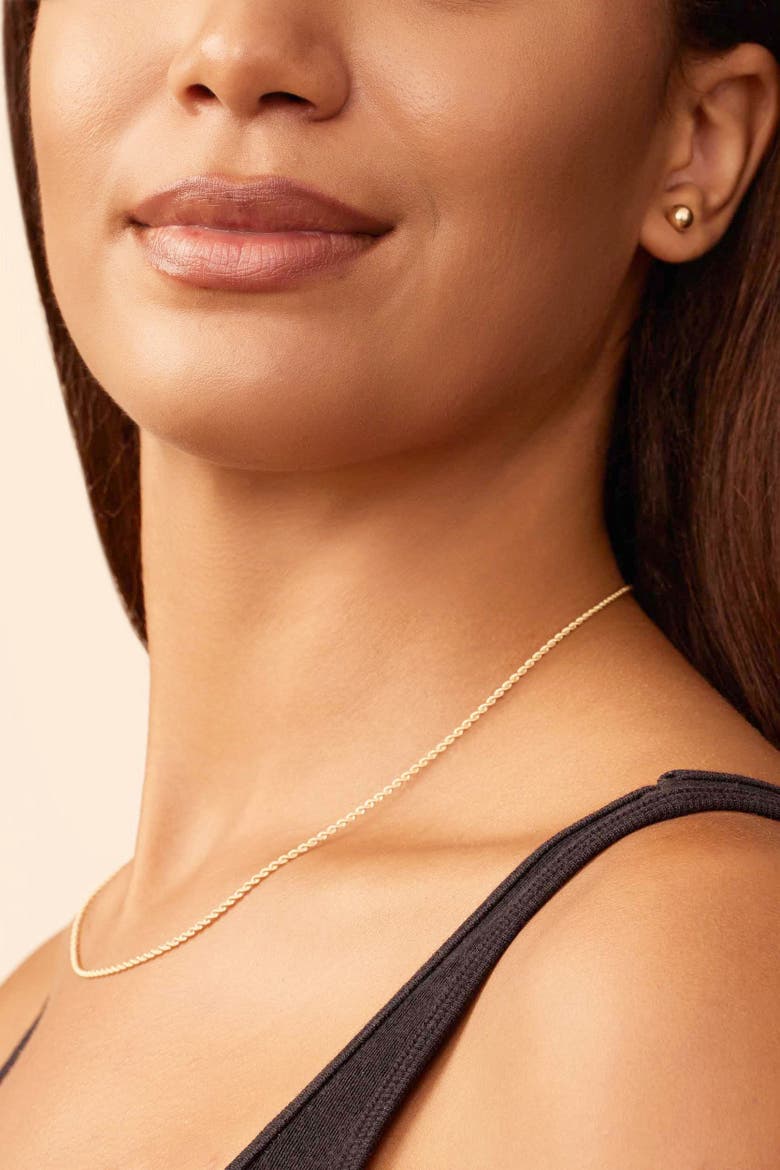 10K Gold Roman Rope Chain Necklace, Alternate, color, Yellow Gold
