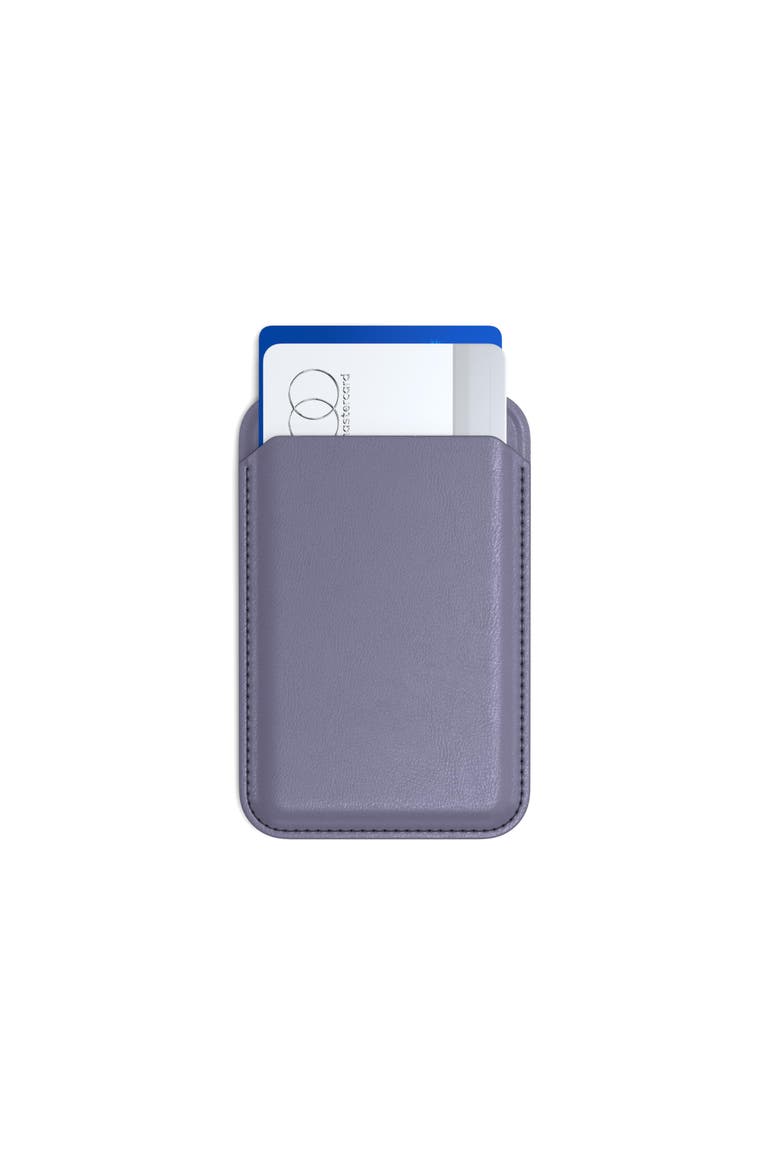 Vegan-Leather Magnetic Wallet Stand, Alternate, color, Purple