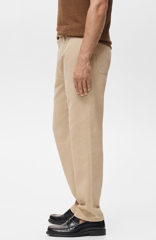 Mango Regular Fit Jeans In Nude