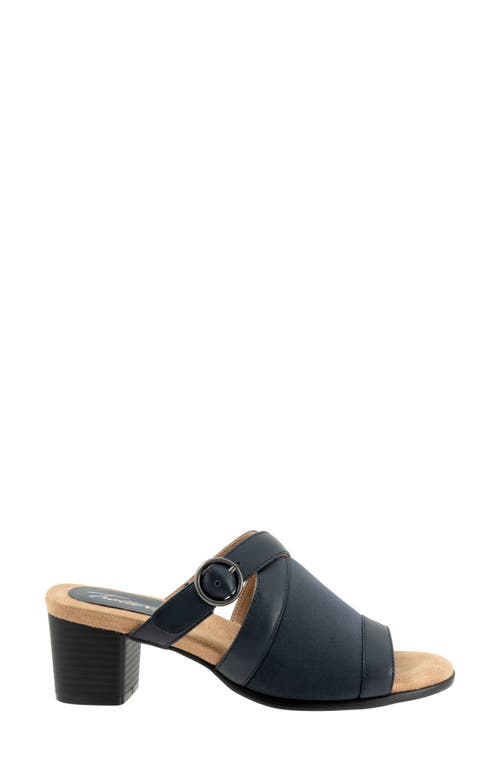 Trotters Mitzie Slide Sandal In Navy Blue