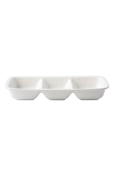 Puro Whitewash Ceramic Serving Bowl