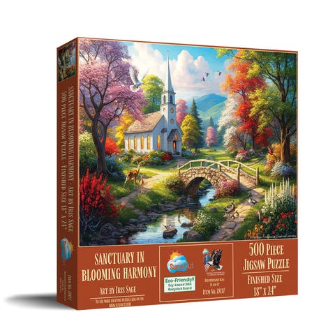 Sanctuary in Blooming Harmony 500 piece Jigsaw Puzzle for Adults
