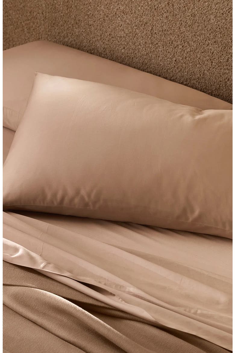 Signature Hemmed Set of 2 Pillowcases, Alternate, color, CAMEL