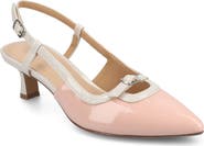 Journee Collection Padma Slingback Kitten Heel Pump - Wide Width Available